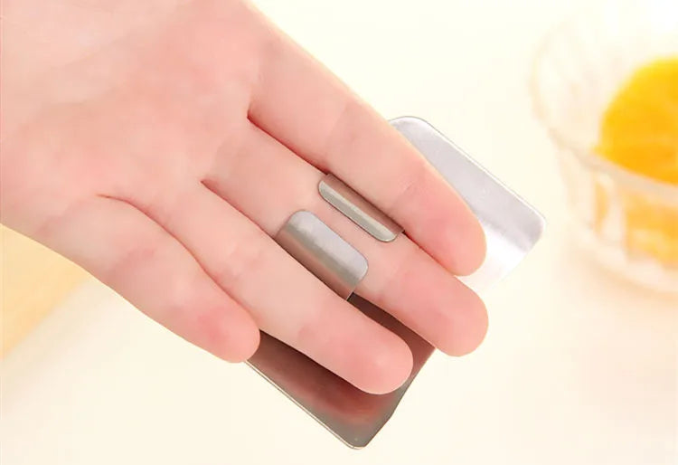 Stainless Steel Finger Guard – Kitchen Knife Safety Finger Protector – Perfect for Safe Chopping & Slicing