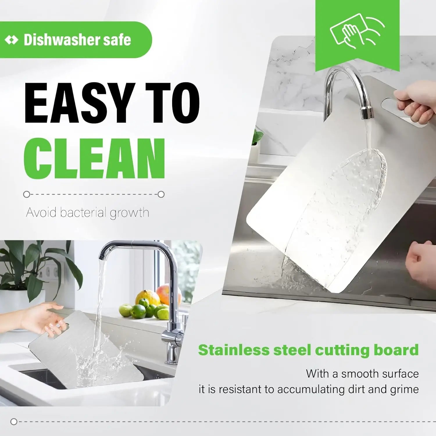 Thickened Stainless Steel Double-Sided Chopping Board