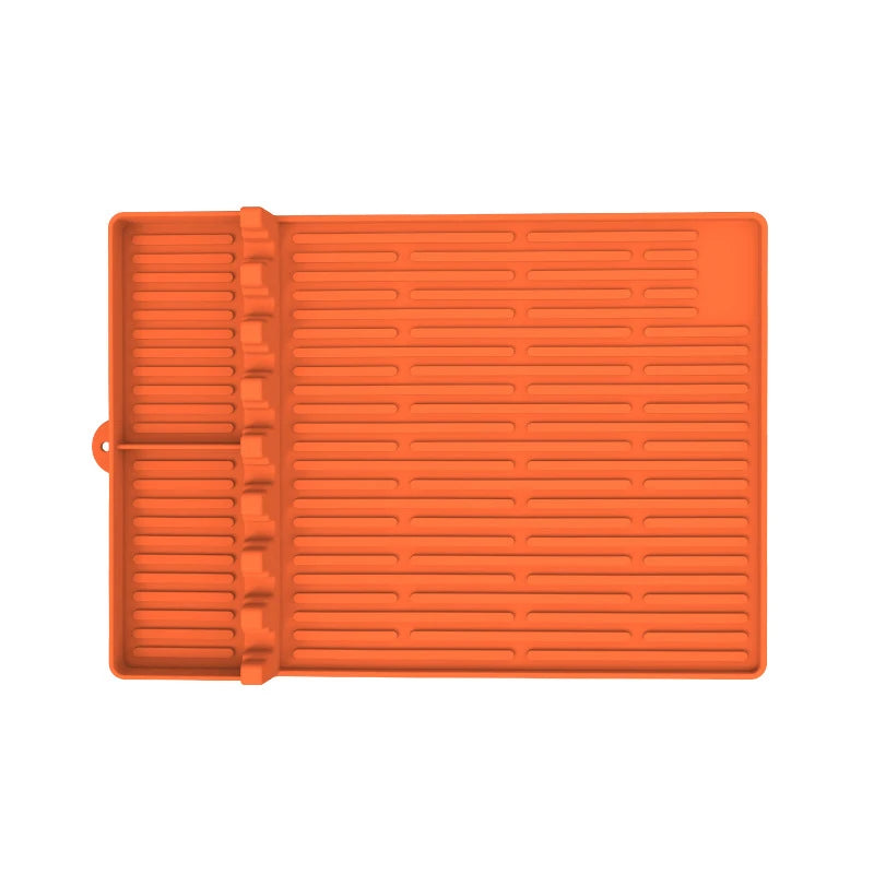 Heat Resistant Silicone Griddle Tool Mat – Grill Side Shelf Mat & BBQ Utensil Rest – Great for Flat Top Griddles & Outdoor Cooking