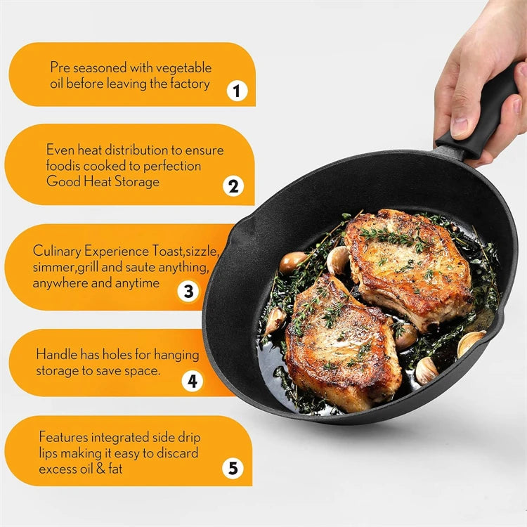 Pre-Seasoned Cast Iron Skillet