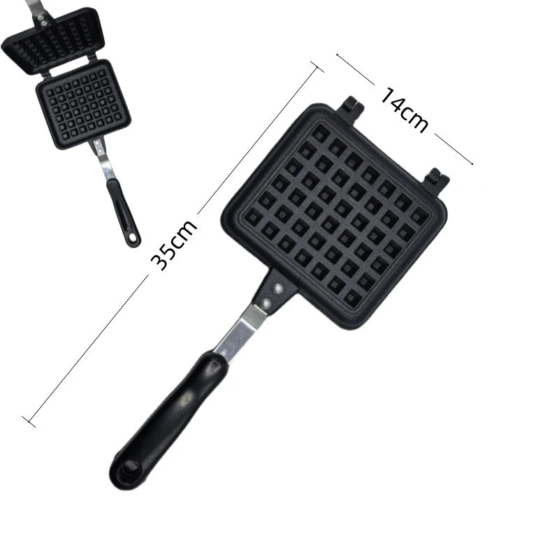 Stovetop Belgium Waffle Maker Pan A