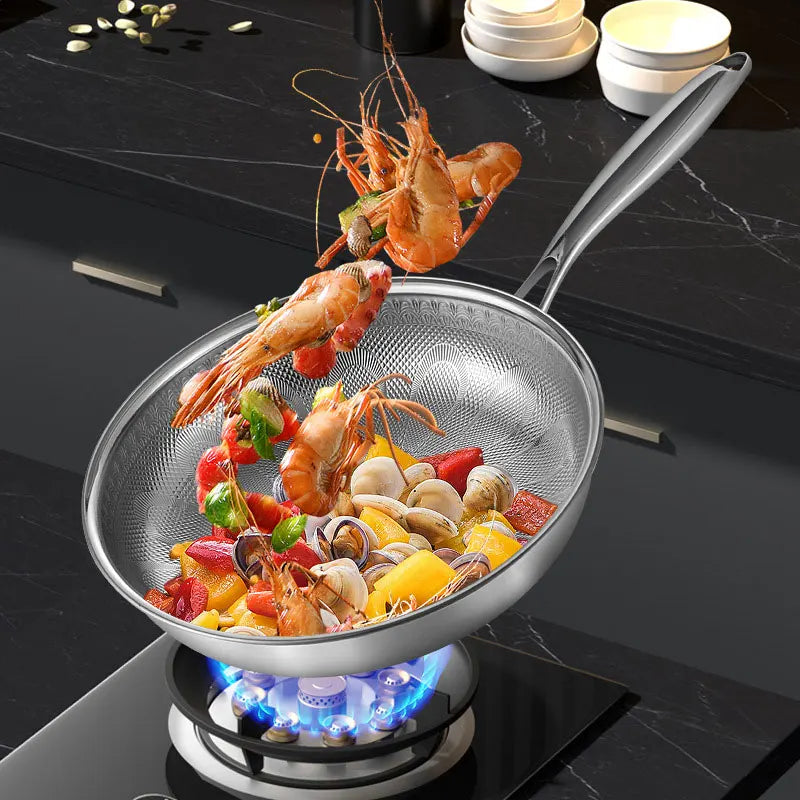 Pure Titanium Hammered Frying Pan 28cm