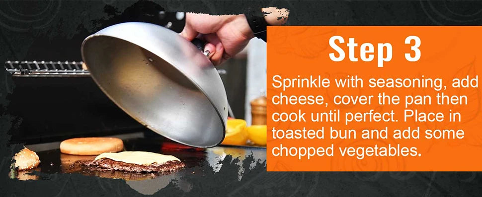Stainless Steel Grill Spatula with Cutting Edge