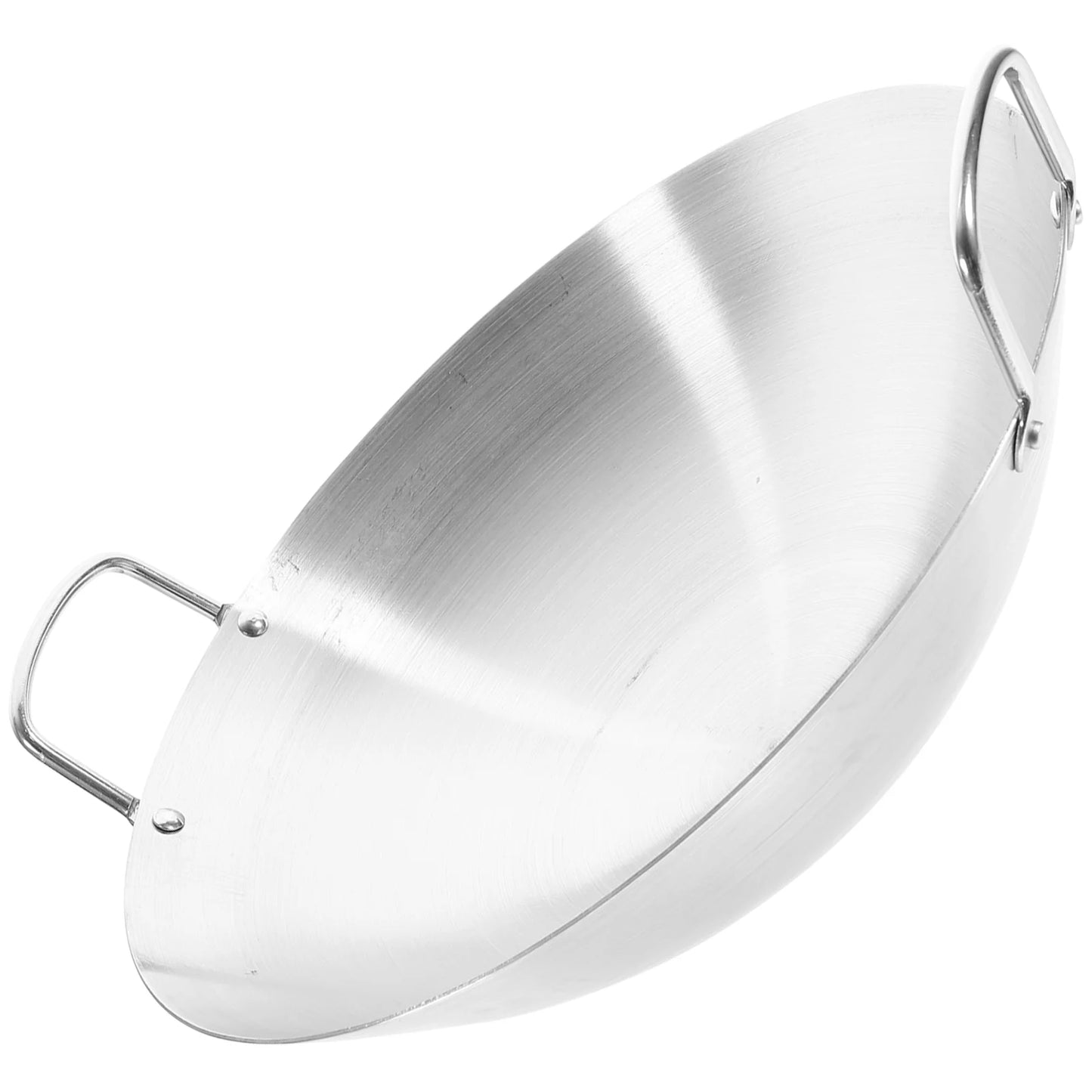 Stainless Steel Wok with Dual Handles – Uncoated Heavy-Duty Thick Durable Chef’s Cooking Wok Pan – Perfect for Stir-Frying, Deep-Frying, Steaming, Boiling, Searing, Smoking & More – Available in 30cm, 32cm