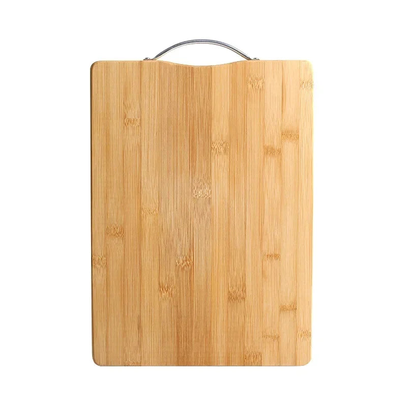 Reversible Double-Sided Bamboo Cutting Board with Stainless Steel Handle – Durable, Stylish, Hygienic & Easy-to-Store Multi-Purpose Chopping Board for Daily Food Prep – Available in 6 Sizes