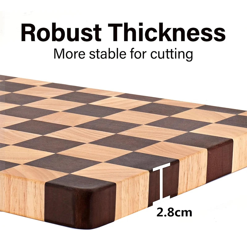 Rubber wood End Grain Cutting Board