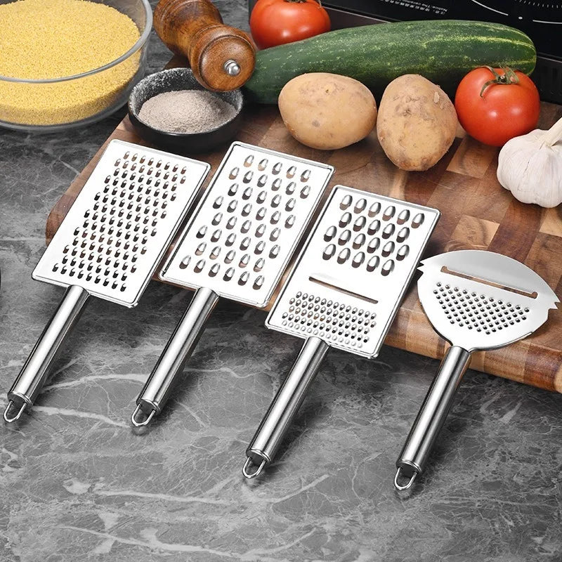 Stainless Steel Kitchen Grater, Zester & Peeler – Available in Different Sizes and Shapes