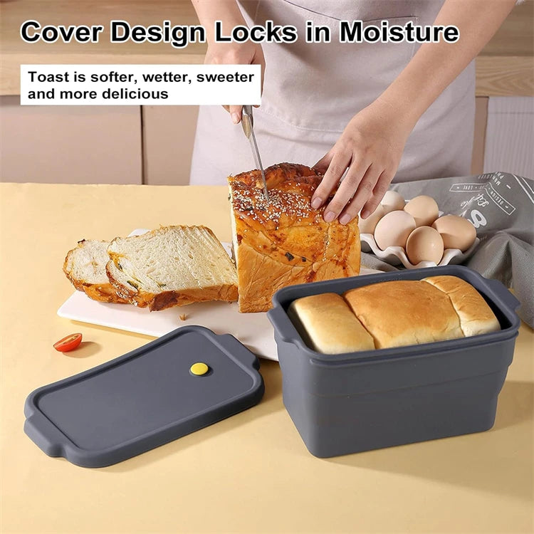Silicone Bread Loaf Pan — Collapsible Non-Stick Baking Mould