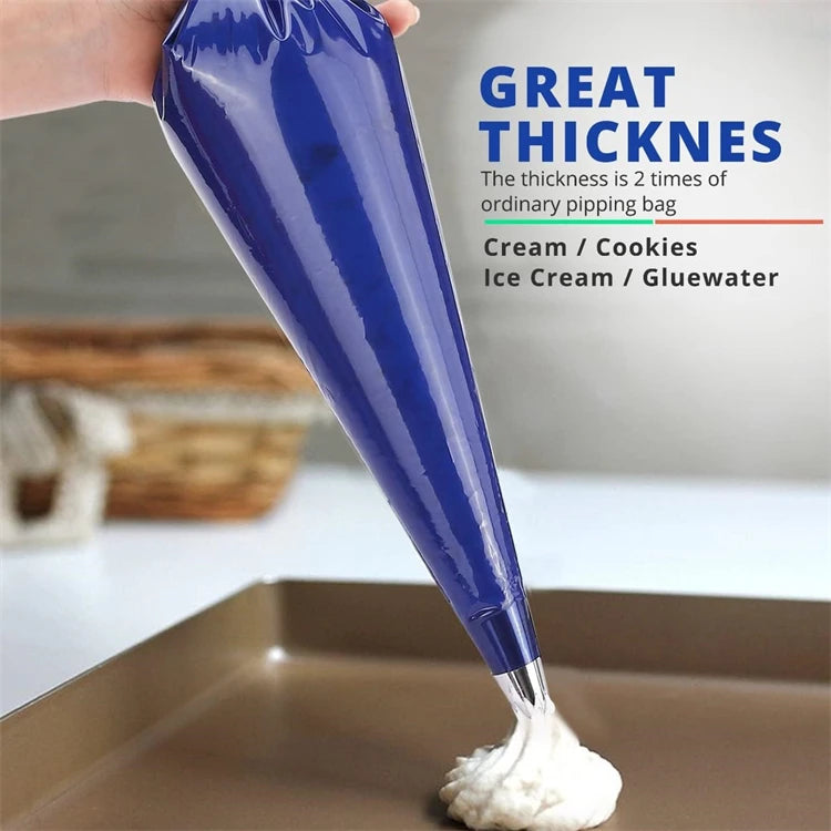 Large Disposable Piping Bags – Thick Icing & Pastry Bags in 16, 18 & 21 Inch – Best for Decorating Cakes, Cupcakes & Cookies