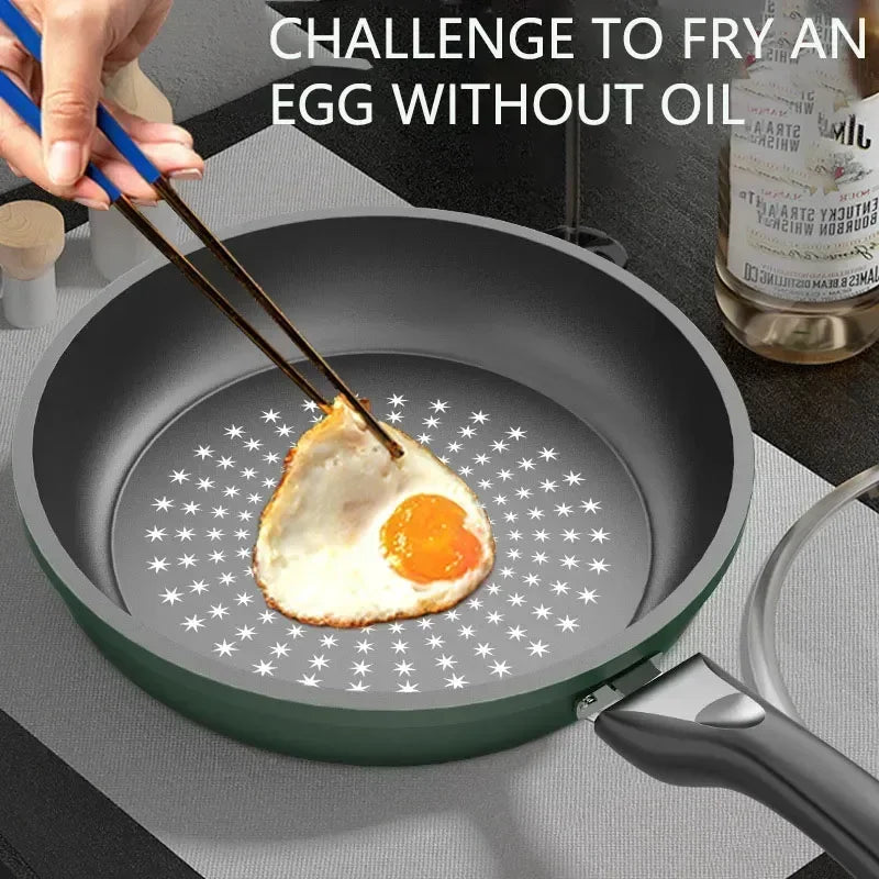 Non-Stick Frying Pan with or without Lid – Low-Smoke Ceramic Coated Skillet for Gas & Induction – Perfect for Eggs, Stir-Fries & Everyday Cooking – Available in 24cm & 26cm