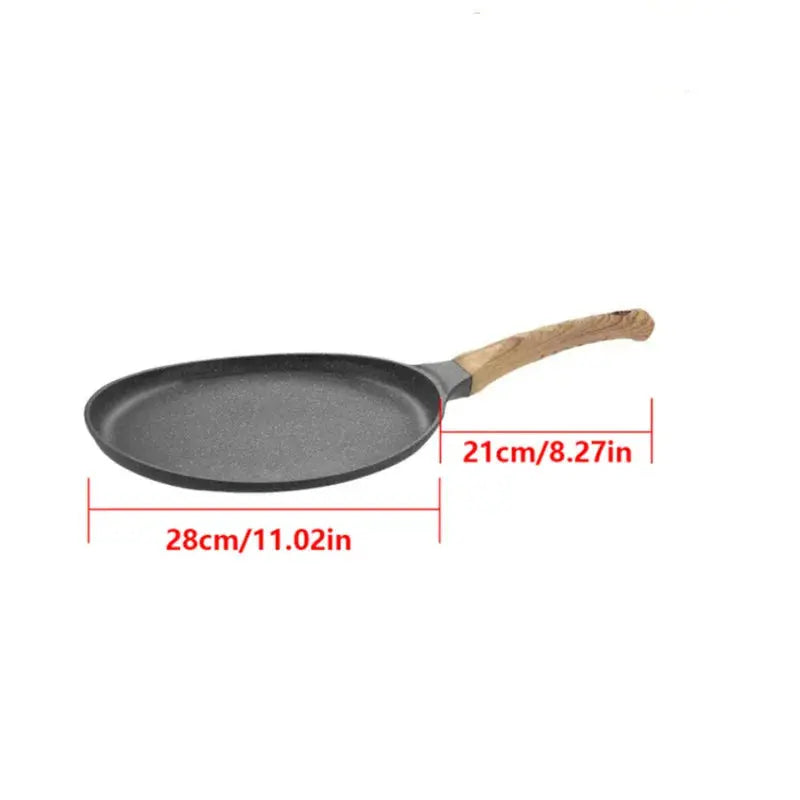 Non-Stick Flat-Bottomed Crêpe & Pancake Pan – Ideal for Flatbreads, Crepes, Pancakes, Tortillas, Eggs, Omelettes, Parathas, Roti, French Toast, Wraps, Tawa-Fried Fish, Quesadillas & Dosa – Available in 20cm, 24cm & 28cm