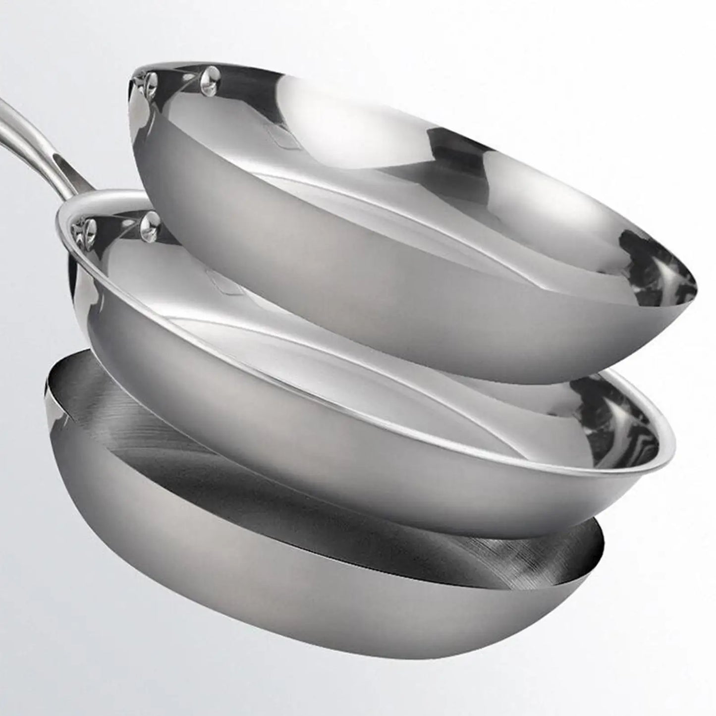 Stainless Steel Frying Pan –Multipurpose Skillet for Searing, Sautéing, Stir-Frying, Simmering & Pan-Frying Daily Meals & Oven-Safe – Induction, Gas & Electric Compatible – Available in 20cm,22cm, 24cm, 28cm