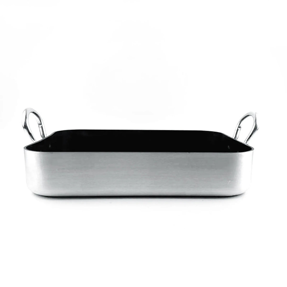Rectangle Frying Pan Nonstick Aluminum Alloy Multifunction Flat Single Bottom Fry Pan with Handles for Home Kitchen Business
