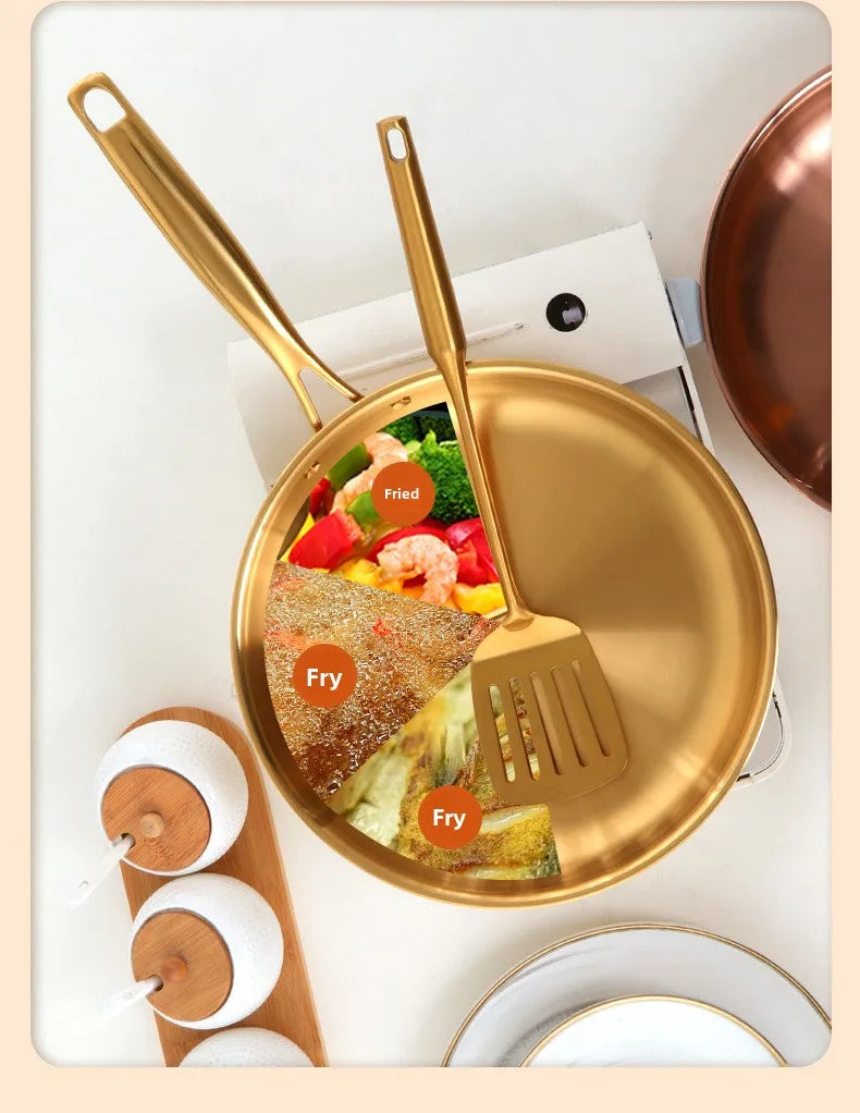 304 Stainless Steel Frying Pan 28cm