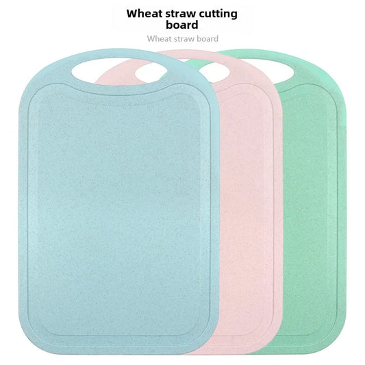 Wheat Straw Chopping Board – Lightweight Eco Cutting Board for Fruit, Vegetables & Baby Food – Perfect for Home & Outdoor Use – Available in Blue, Green & Pink (35 x 25cm)