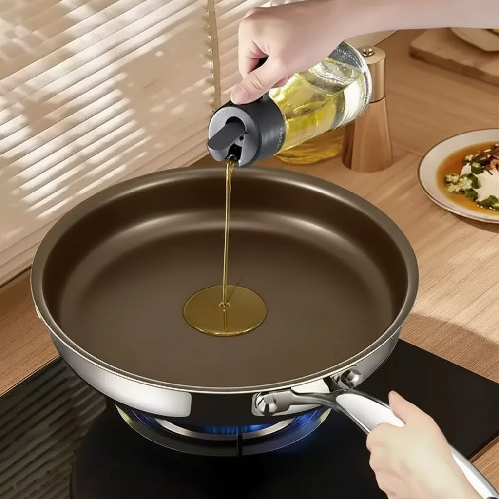 304 Stainless Steel Uncoated Frying Pan - Available in 22cm, 24cm, 26cm, 28cm & 30cm