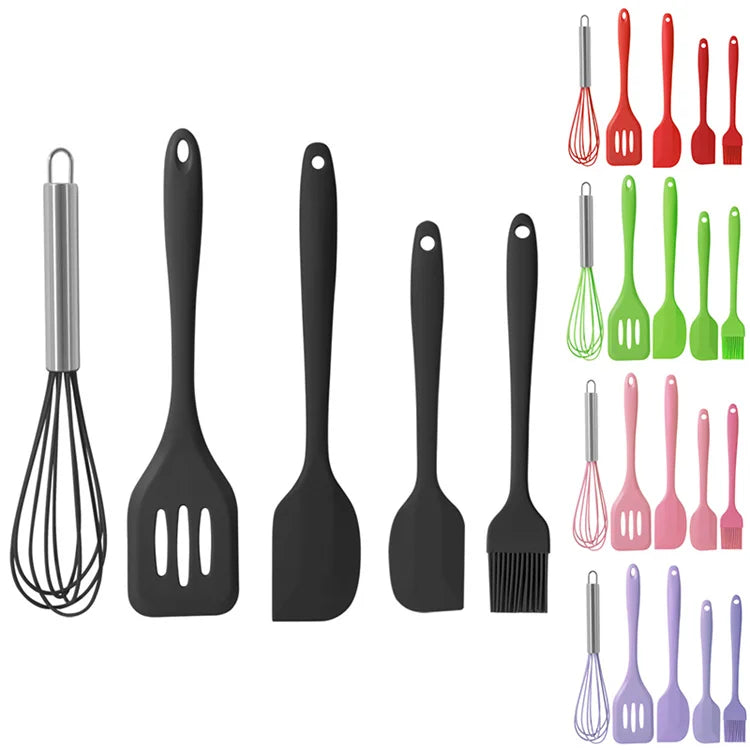 Silicone Kitchen Utensil Set 5-Piece