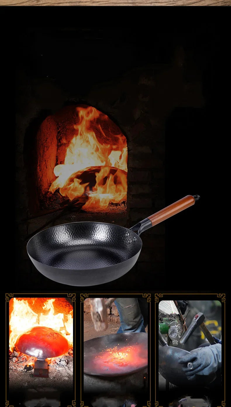 Handmade Cast Iron Frying Pan 28cm