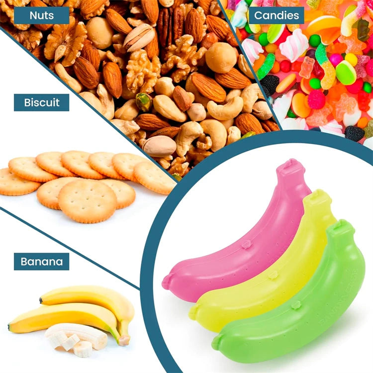 Portable Plastic Banana Case – BPA-Free Banana Holder & Keeper – Perfect for Lunch Boxes, Picnics, Hiking & Travel