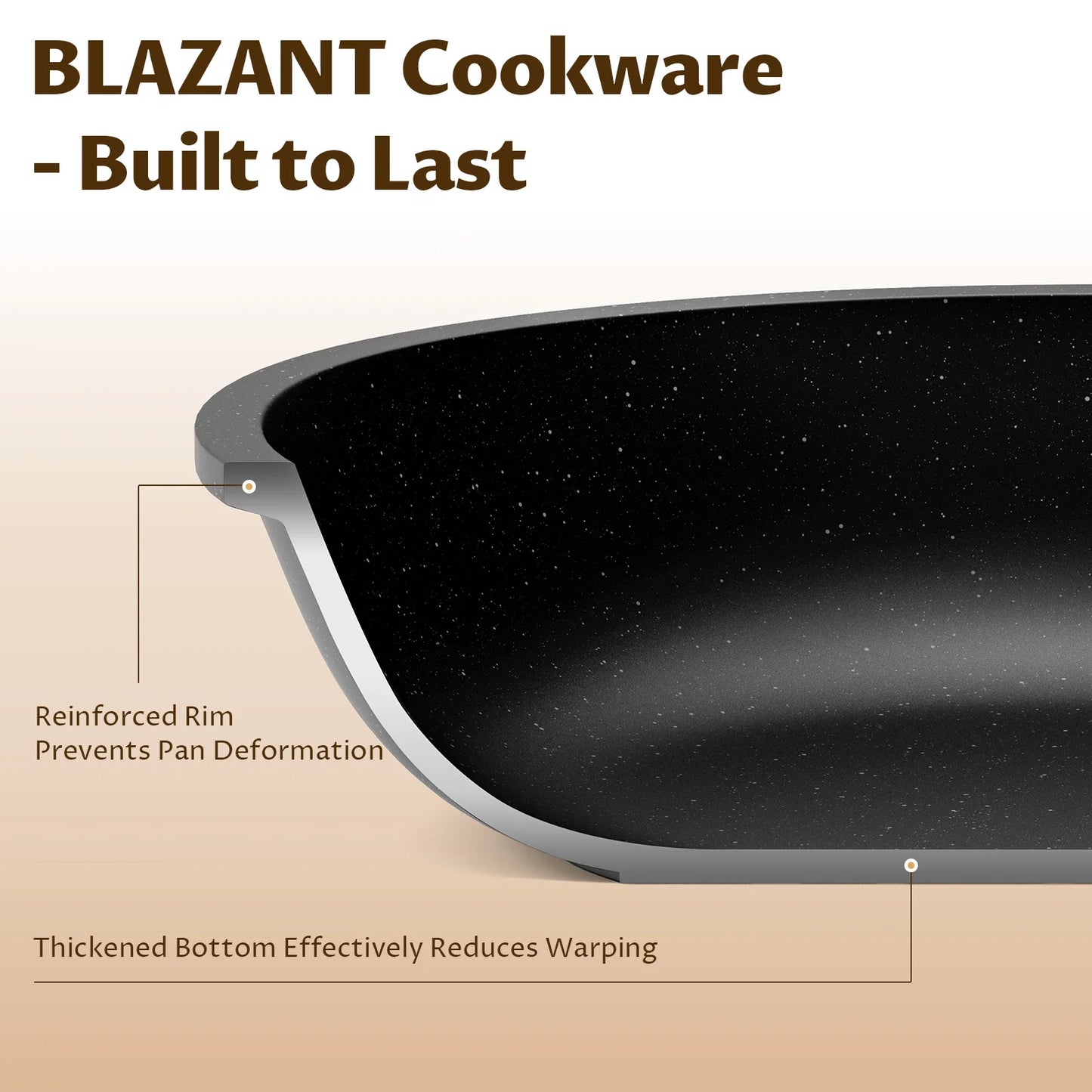 Non-Stick Frying Pan Set — 3 Piece