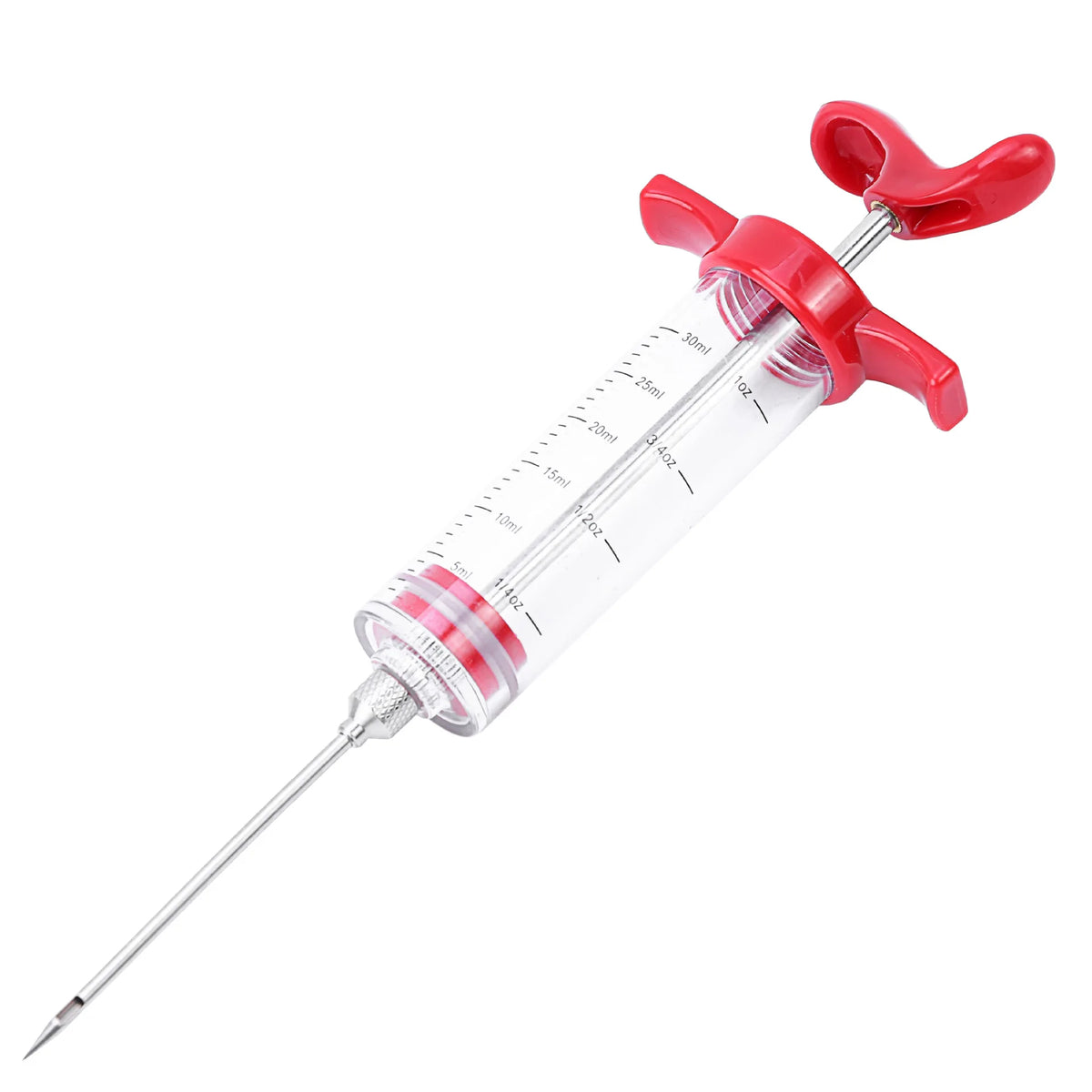 Stainless Steel Meat Injector Syringe with 3 Marinade Needles – Flavour Injector Kit – Best for Turkey, Chicken & BBQ Meats