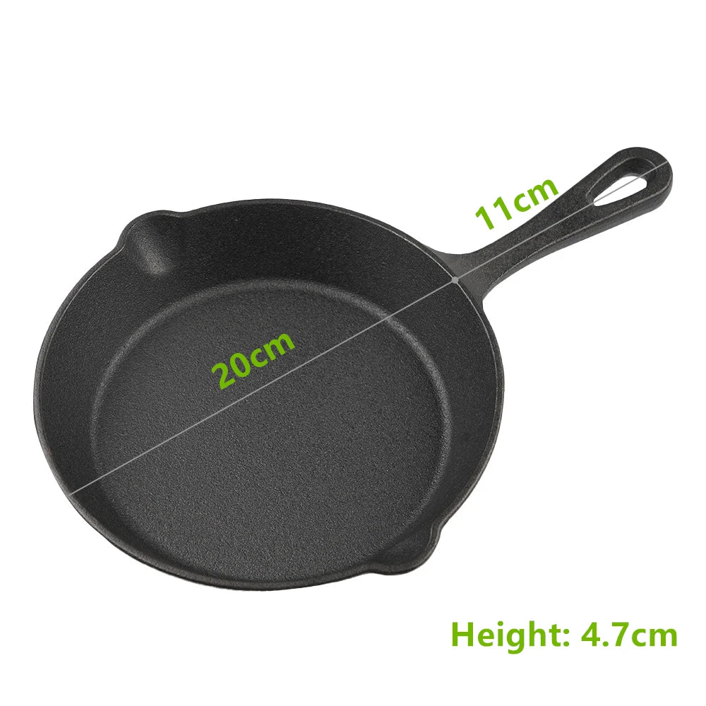 Pre-Seasoned Cast Iron Skillet 20cmx4.7cm