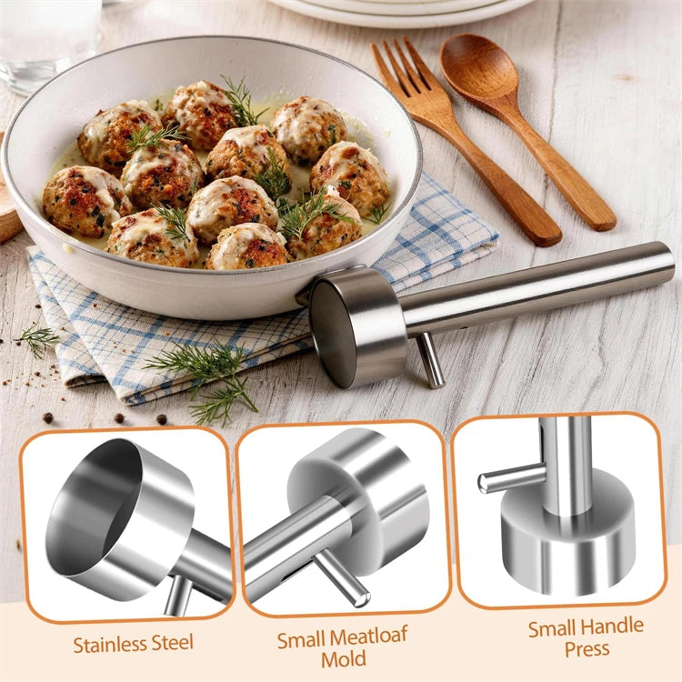 Stainless Steel Falafel Scoop Maker – Falafel & Meatball Press Mould – Perfect for Even Falafel, Veggie Patties & Meatballs – Available in Small, Medium & Large