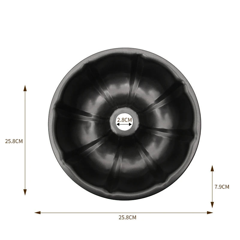 Carbon Steel Fluted Tube Cake Pan L