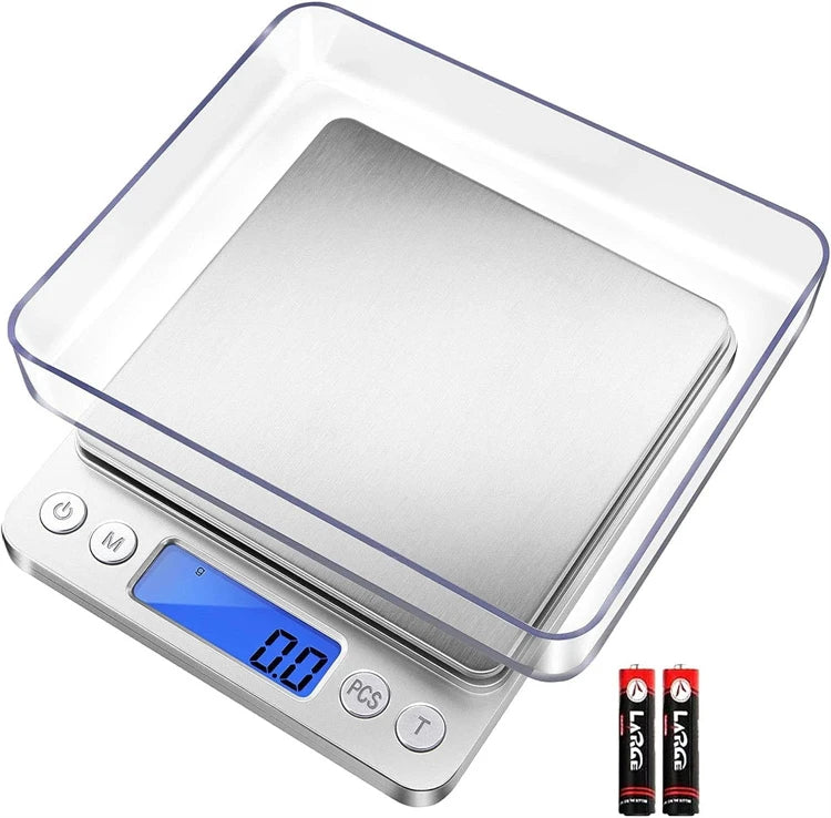 Digital Kitchen Scale with LCD Display and 2 Trays