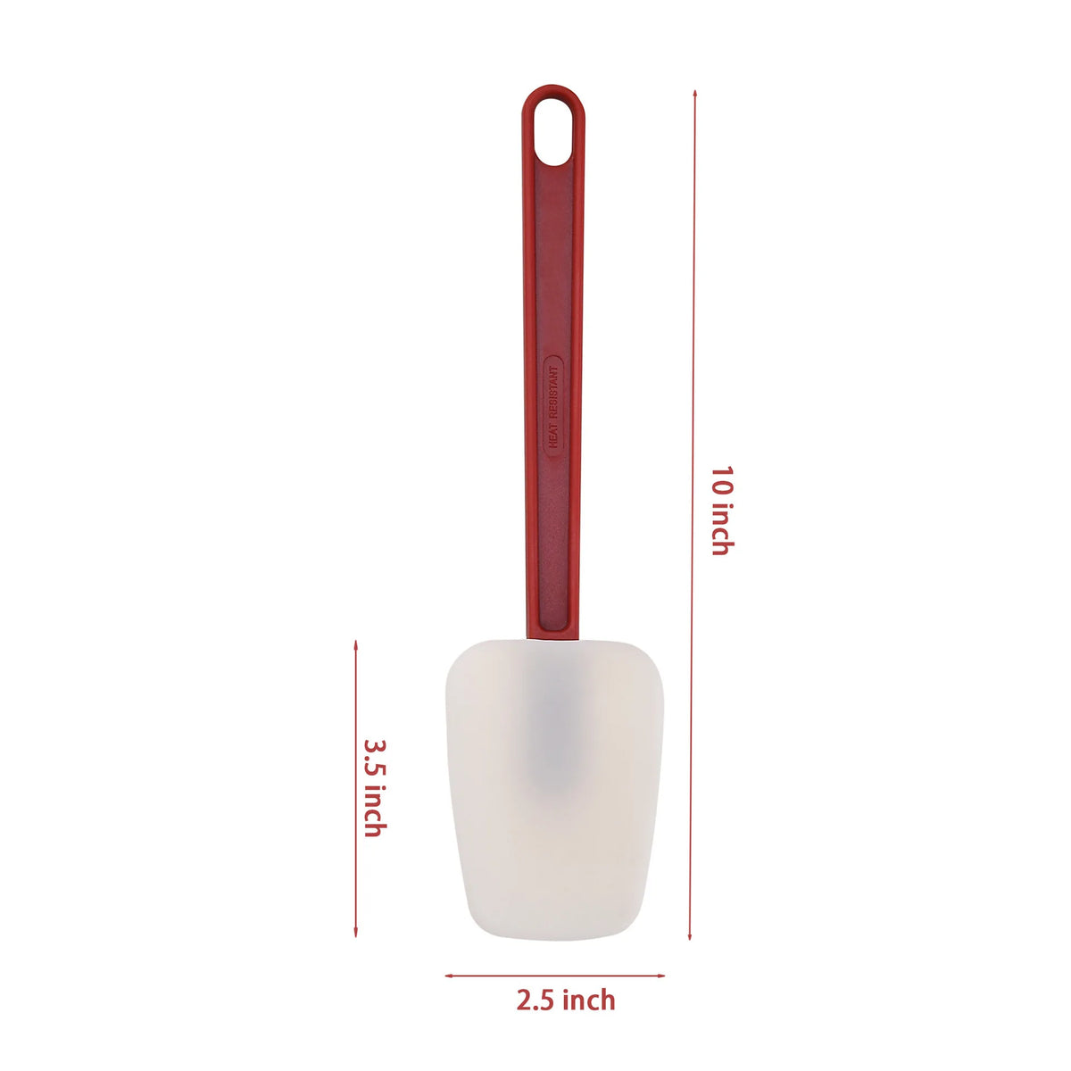 Heat Resistant Silicone Rubber Spatula – Non-Stick High Temperature Scraper – Ideal for Baking, Stirring & Scraping Bowls Clean