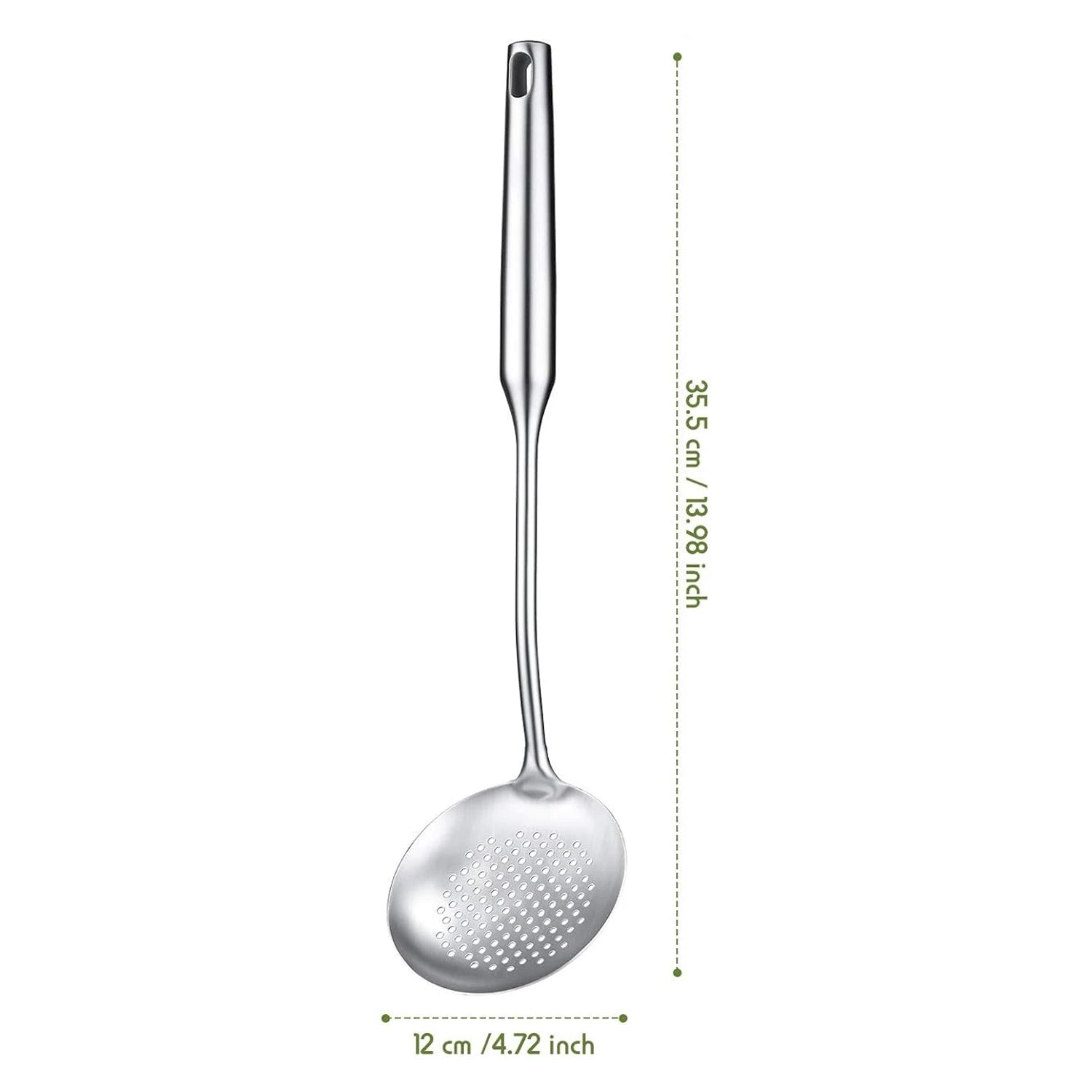 Stainless Steel Kitchen Utensils Set – Includes Wok Spatula (Turner) & Skimmer, Ladle, Heat-Resistant for Everyday Cooking Convenience