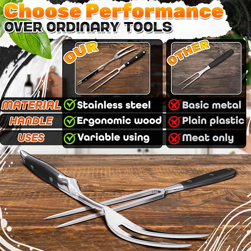 Stainless Steel Carving Fork Set