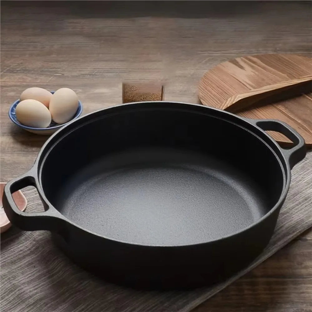 Cast Iron Skillet with Double Handles