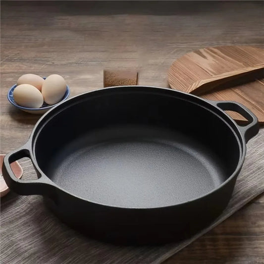 Cast Iron Skillet with Double Handles
