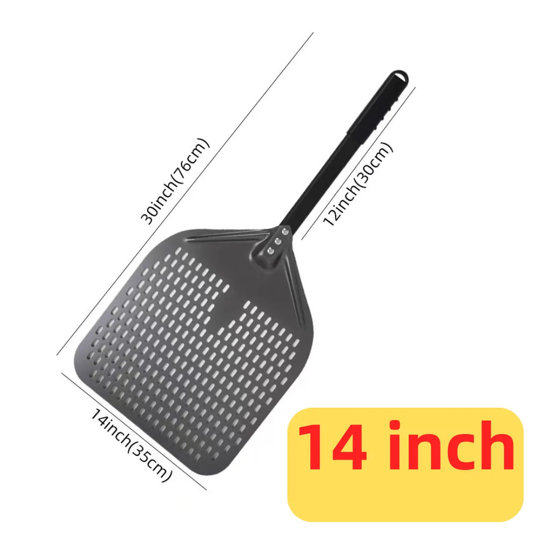 Aluminium Pizza Peel & Turning Paddle 14" Pizza Peel — Black