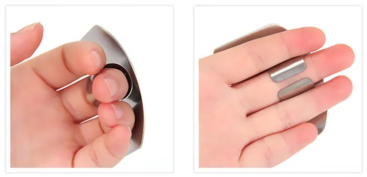 Stainless Steel Finger Guard – Kitchen Knife Safety Finger Protector – Perfect for Safe Chopping & Slicing