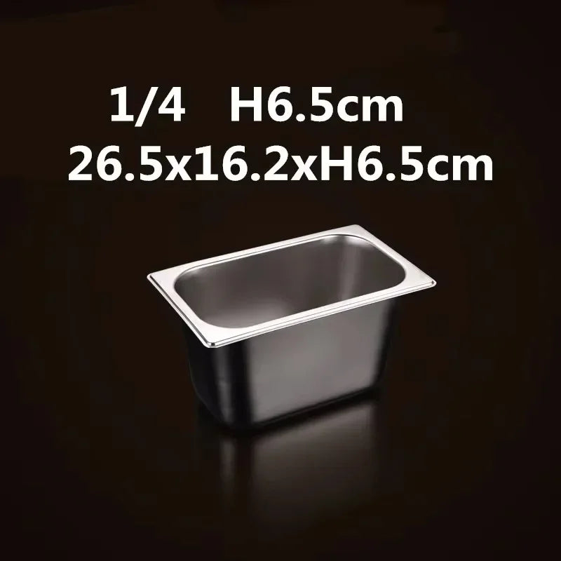 304 Stainless Steel Gastronorm Food Pan – GN Chafing & Buffet Container, Available in 1/9, 1/6, 1/4, 1/3 & 1/2 Sizes with Multiple Depths & Matching Lids