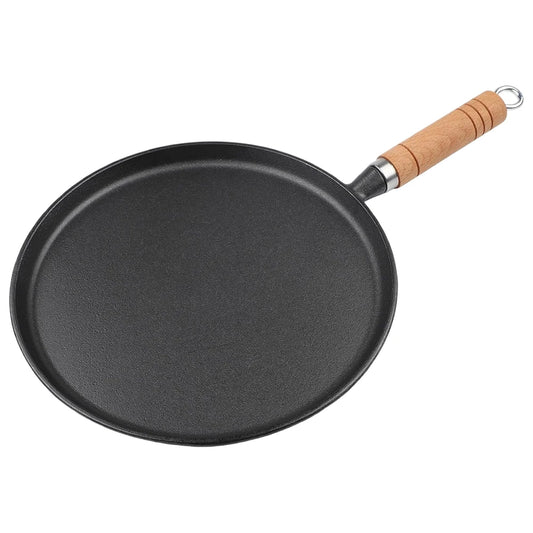 Cast Iron Frying Pan – Pre-Seasoned Skillet & Pancake Pan with Long Handle – Ideal for Steaks, Eggs & Crepes (23cm) United Kingdom