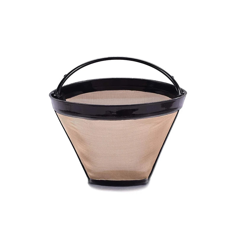 Reusable Stainless Steel Coffee Filter Cone – Permanent Basket Filter for Coffee Makers – Perfect for Everyday Filter Coffee – Available in 1 Piece & 2 Pieces