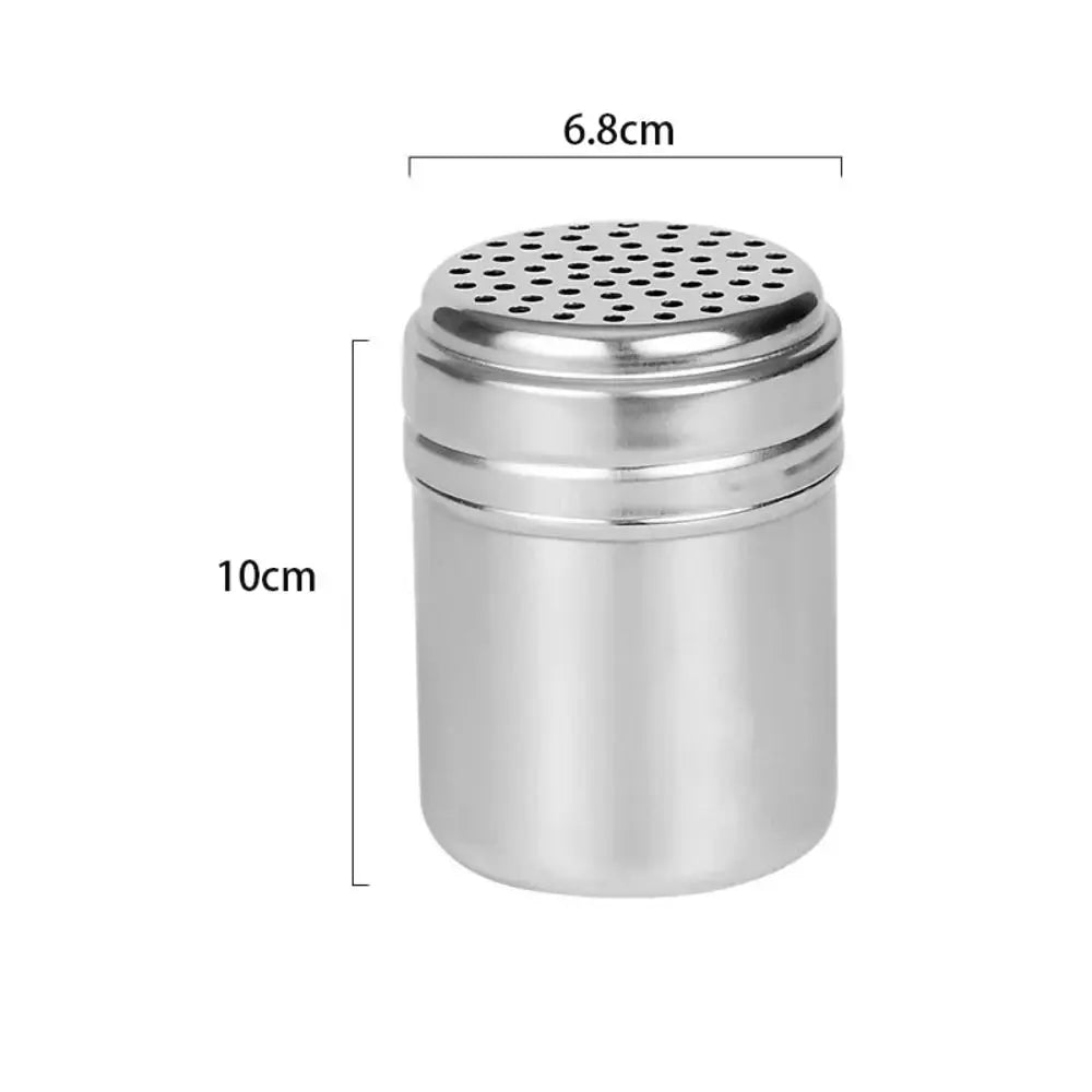 Stainless Steel Salt & Pepper Shaker with Rotating Lid – Seasoning Jar & Spice Dispenser – Great for Salt, Sugar, Pepper & Spices – Available in Small, Medium & Large