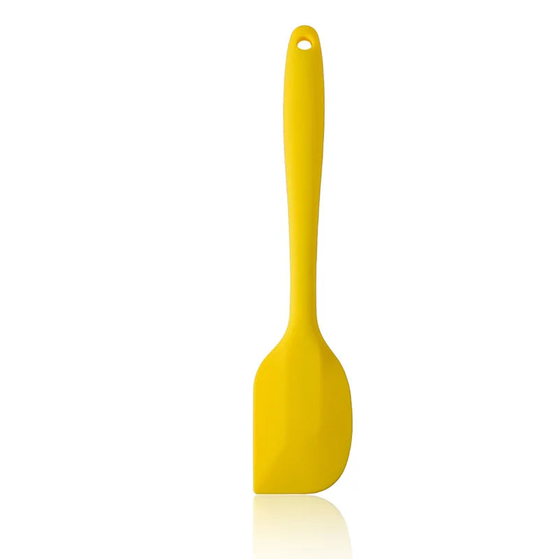 27cm Heat Resistant Silicone Spatula – Flexible Non-Stick Scraper for Baking & Cooking – Ideal for Mixing, Folding & Scraping Bowls – Available in Black, Blue, Orange, Pink, Red & Yellow Colours