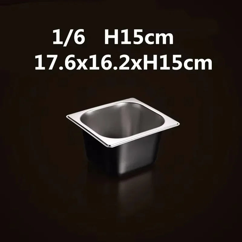 304 Stainless Steel Gastronorm Food Pan – GN Chafing & Buffet Container, Available in 1/9, 1/6, 1/4, 1/3 & 1/2 Sizes with Multiple Depths & Matching Lids