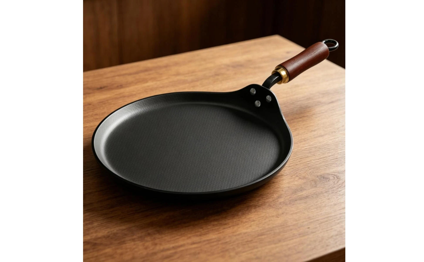 Non-Stick Carbon Steel Flat Pan 28cm