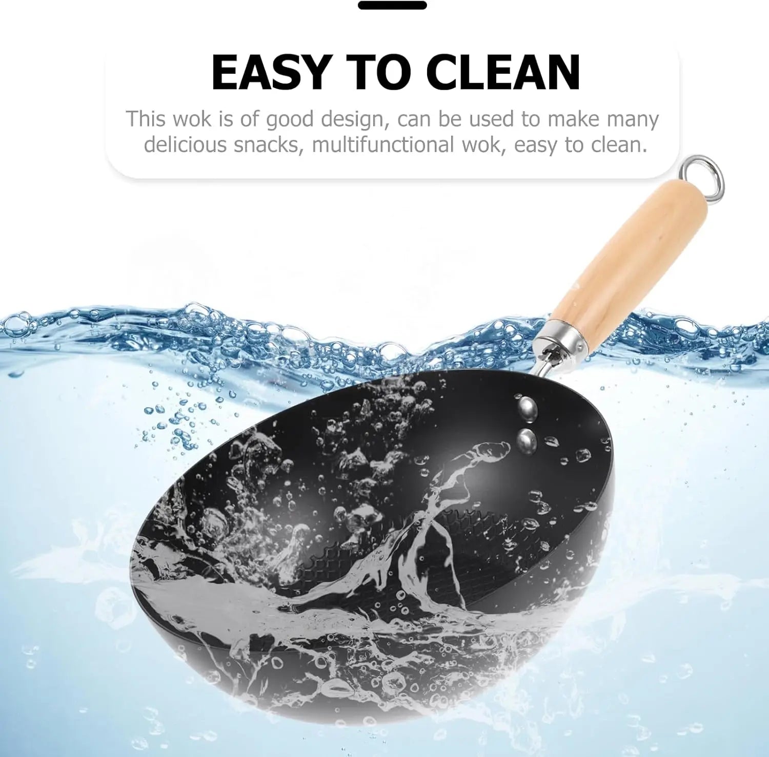 Uncoated Iron Wok