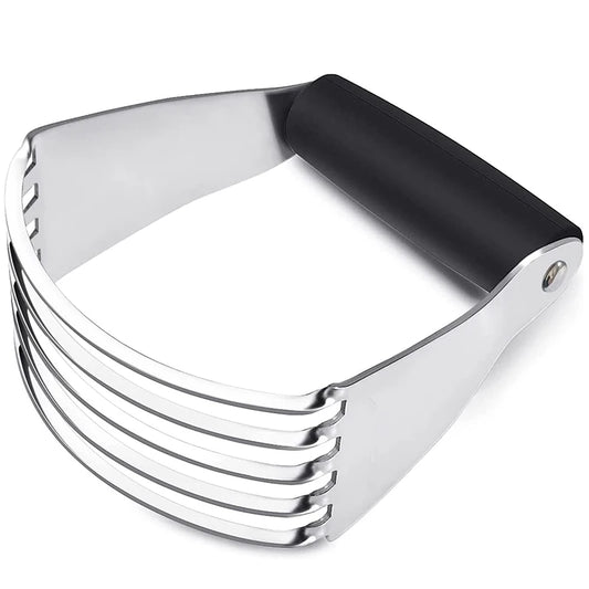 Stainless Steel Pastry Cutter & Dough Blender – Heavy-Duty Blades Multi-Purpose Dough Mixer – Best for Pastry, Scones & Biscuits – Available in Red, Blue, Green & Black Colours