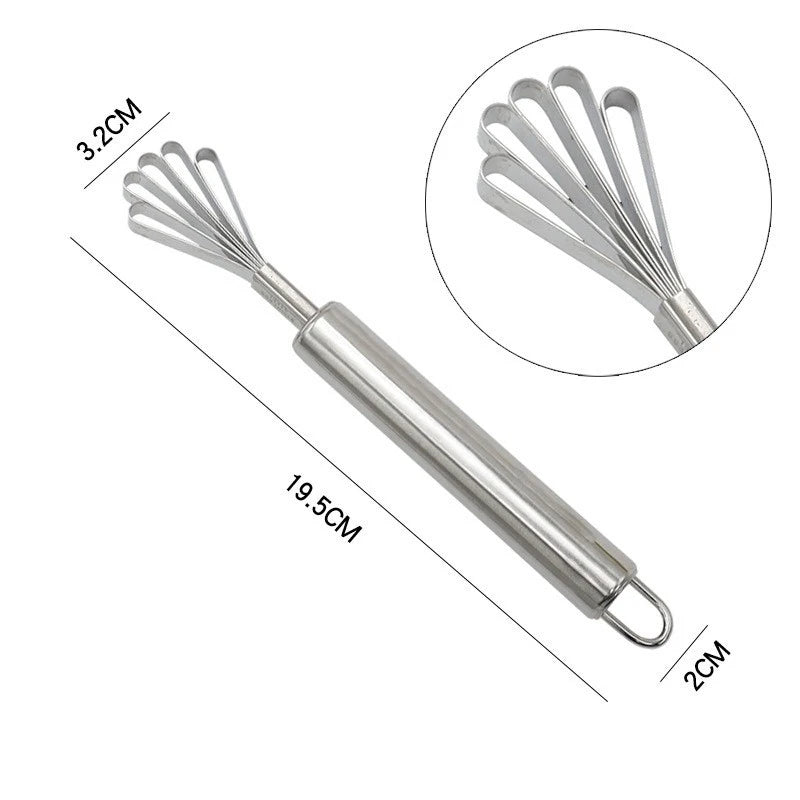 Stainless Steel Coconut Meat Scraper & Fish Scale Remover – Coconut Opener Knife & Vegetable Tool – Ideal for Coconuts & Fish Preparation