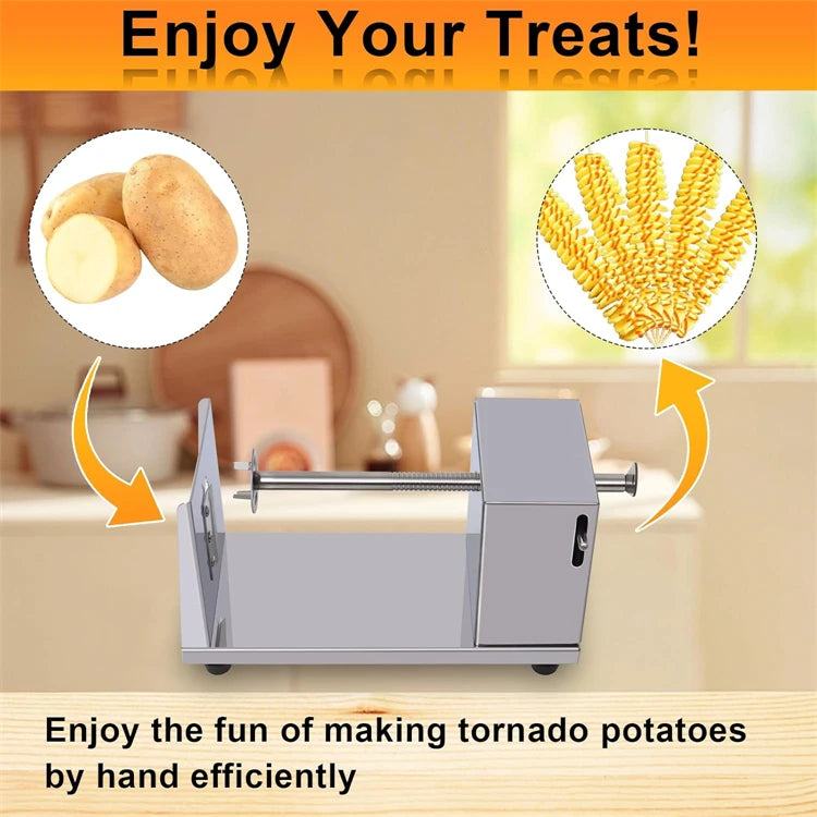 Stainless Steel Tornado Potato Spiral Cutter