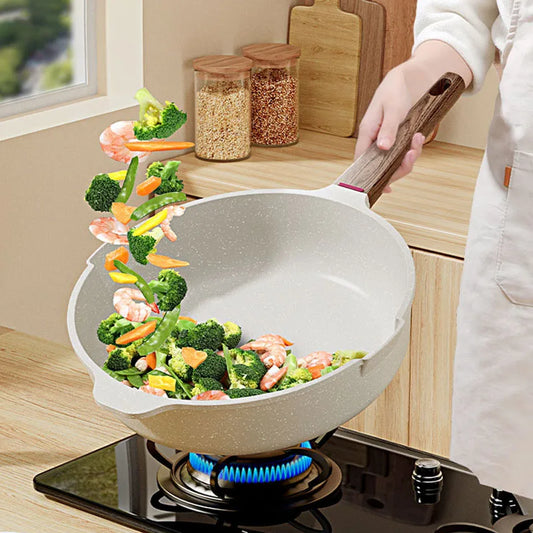 Non-Stick Frying Pan – Skillet for Steak, Eggs, Pancakes, Crepes, Searing, Sautéing & Daily Cooking – Compatible with Induction & Gas Stoves – Available in 20cm, 24cm, 26cm, 28cm Sizes
