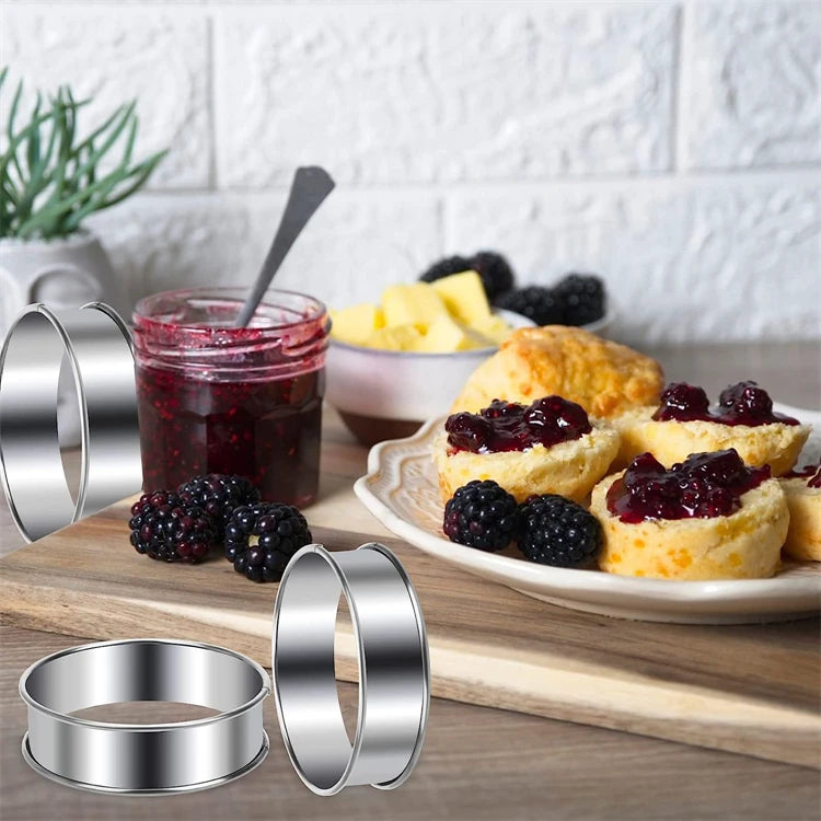 Stainless Steel Muffin & Tart Rings 10.5cm