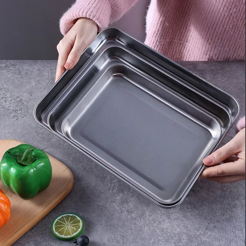 Stainless Steel Baking Tray with Wire Rack